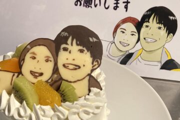 記念日に似顔絵ケーキでお祝い!!