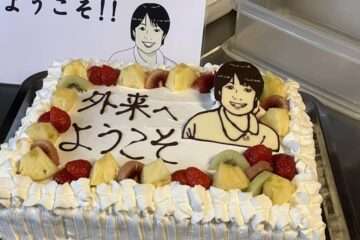 特大似顔絵ケーキを作りました!!
